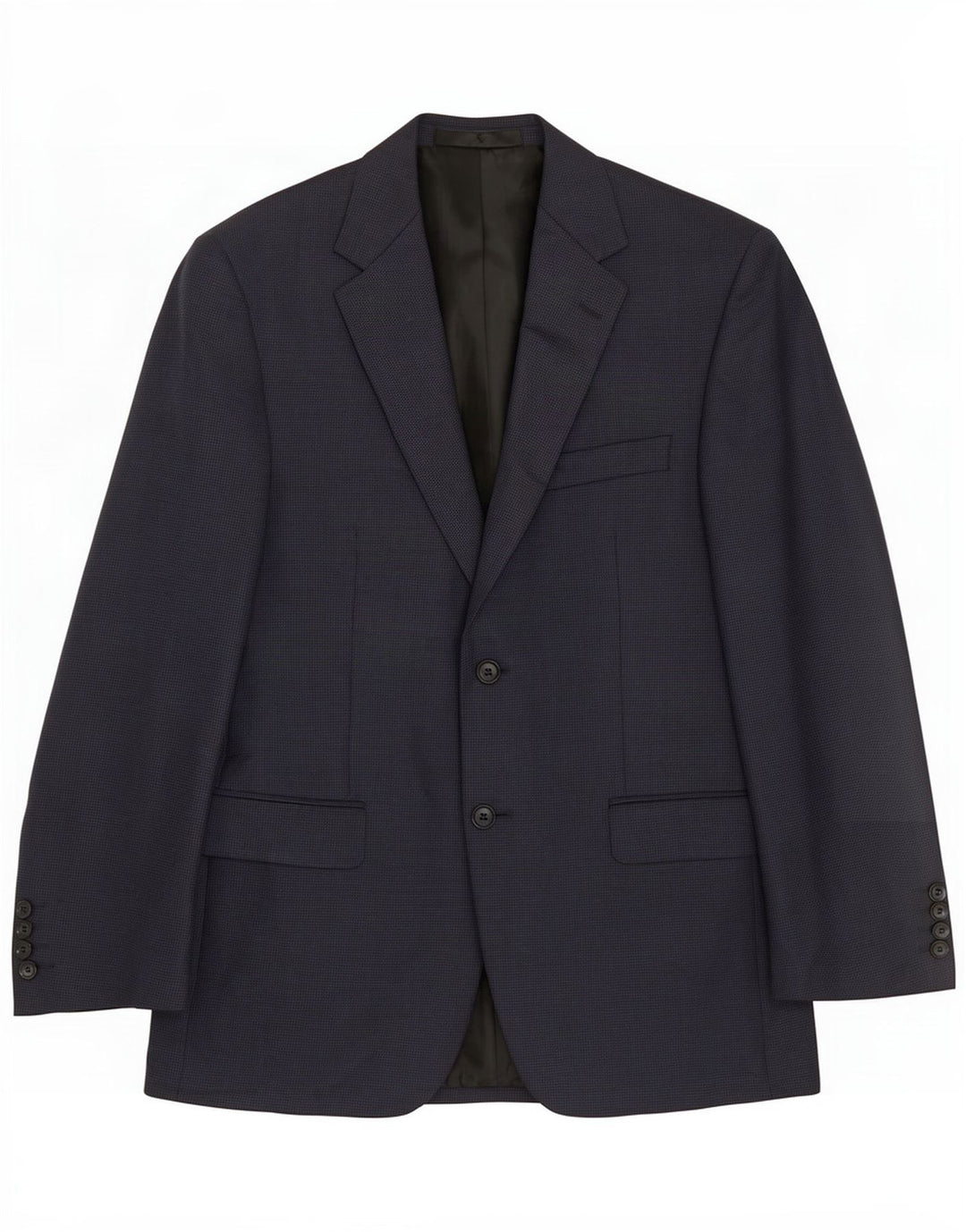 Marks & Spencer Kort blazerjakke til mænd UK 38 Medium Navy Blue Houndstooth