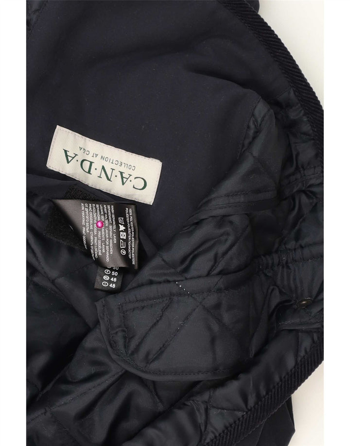C&A Herre Canda Quiltet jakke IT 50 Large Navy Blue Polyester