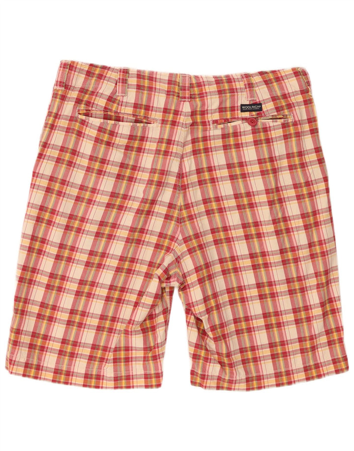 Woolrich Chino Shorts til mænd W38 XL Flerfarvet ternet bomuld