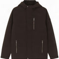 Calvin Klein Herre Hooded Windbreaker Jacket UK 36 Small Black Polyester