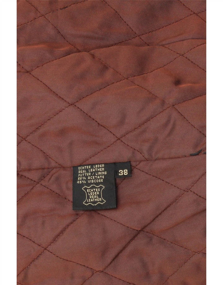 GERRY WEBER Womens Leather Jacket EU 38 Medium Brown Leather Vintage Gerry Weber and Second-Hand Gerry Weber from Messina Hembry 