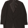 Marks & Spencer Herre 2-knaps blazerjakke UK 42 Stor sort polyester