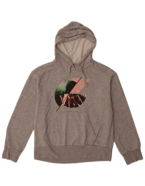 PRANA Oversized grafisk hættetrøje til kvinder UK 6 XS Grå