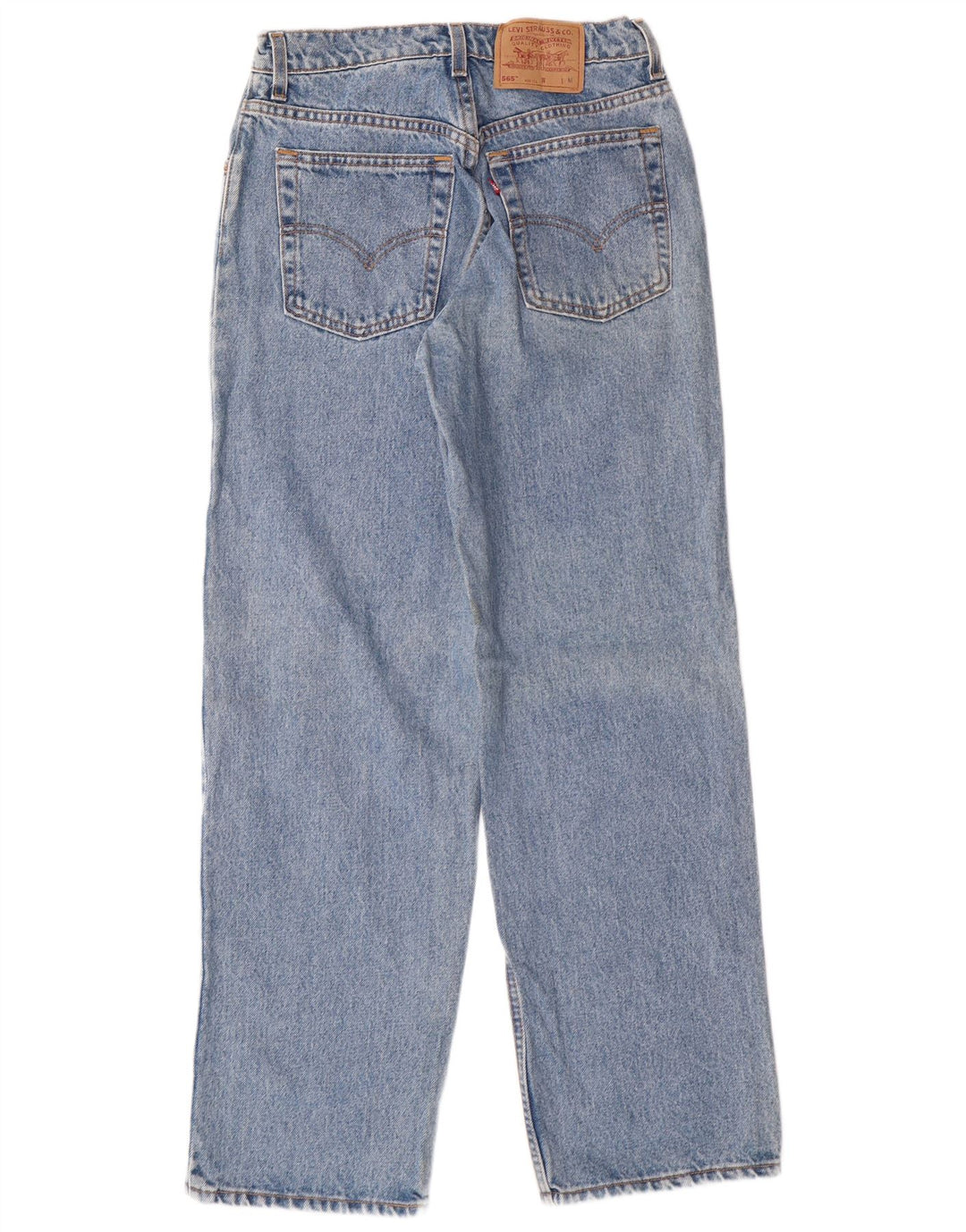 Levi's Womens 565 Højtaljede jeans med brede ben US 9 Medium W28 L31 Blue Classic