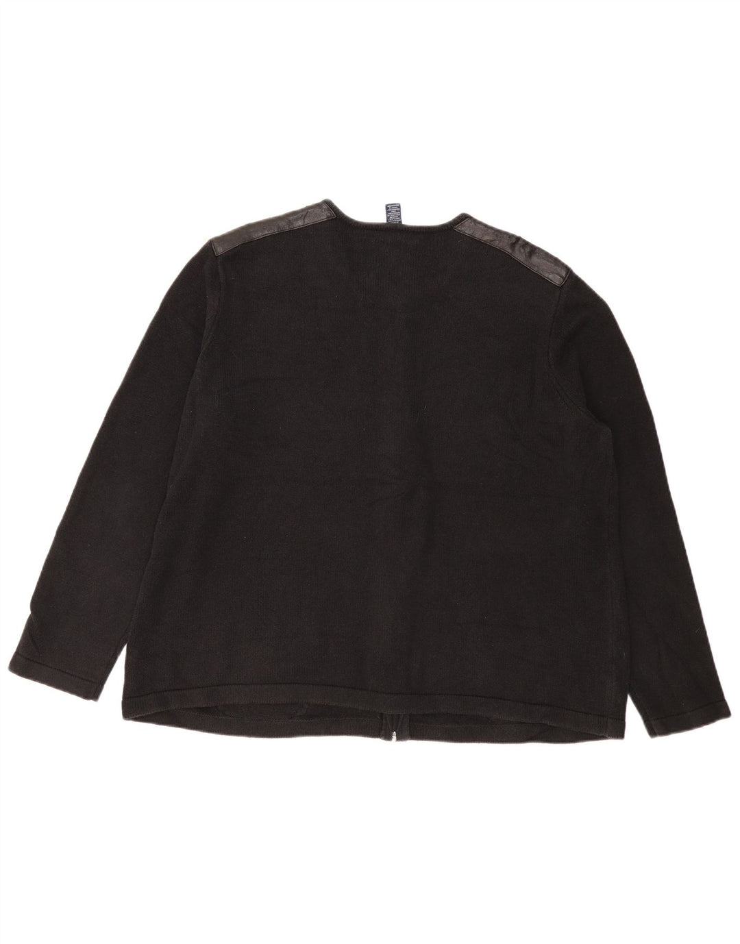 CHAPS Dame Cardigan Sweater UK 22 3XL Sort Bomuld