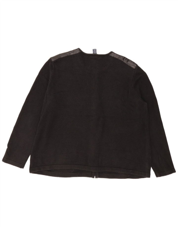 CHAPS Dame Cardigan Sweater UK 22 3XL Sort Bomuld