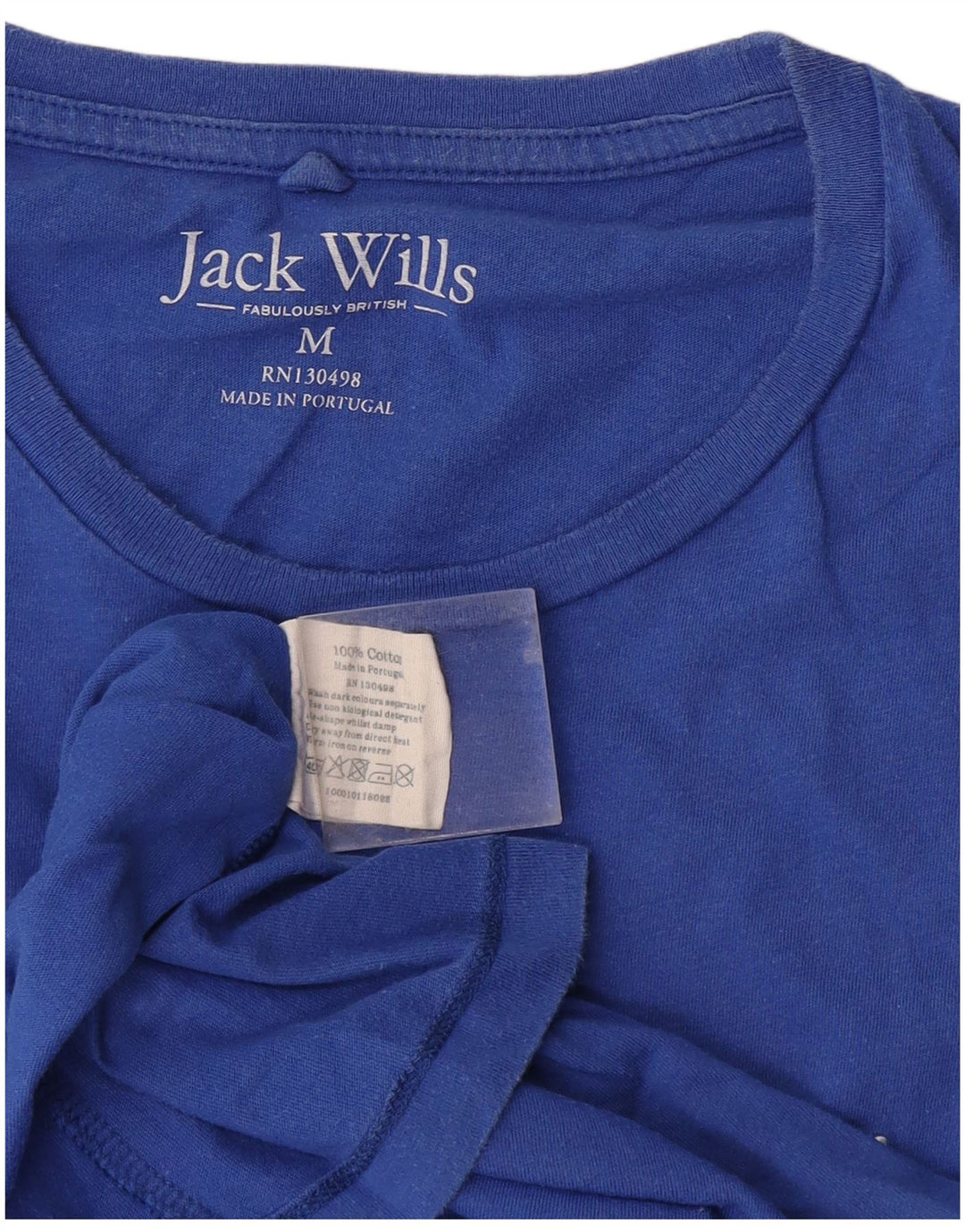 Jack Wills Herre T-Shirt Top Medium Blå Bomuld