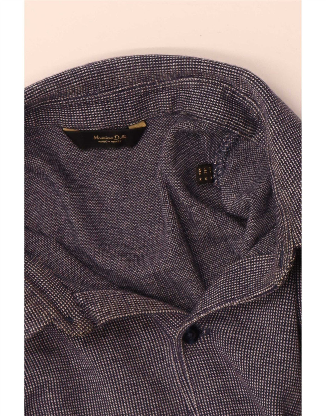 Massimo Dutti Langærmet herre poloshirt Medium Navy Blue