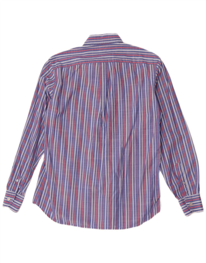 Harmont & Blaine Herre Regular Fit skjorte Medium blå stribet bomuld