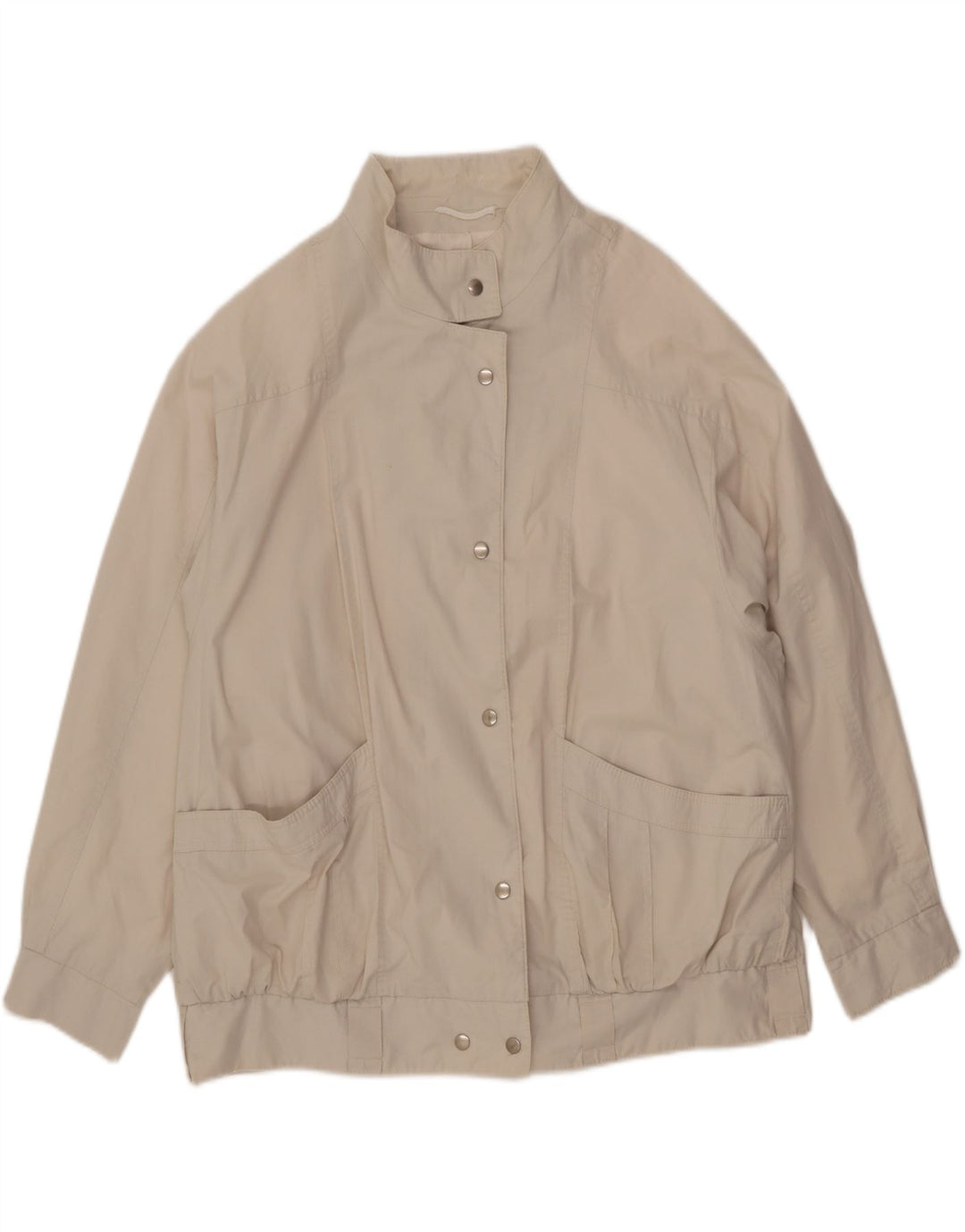 NINO Oversized bomberjakke til kvinder DK 20 2XL Beige Bomuld
