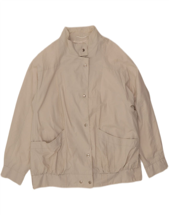 NINO Oversized bomberjakke til kvinder DK 20 2XL Beige Bomuld