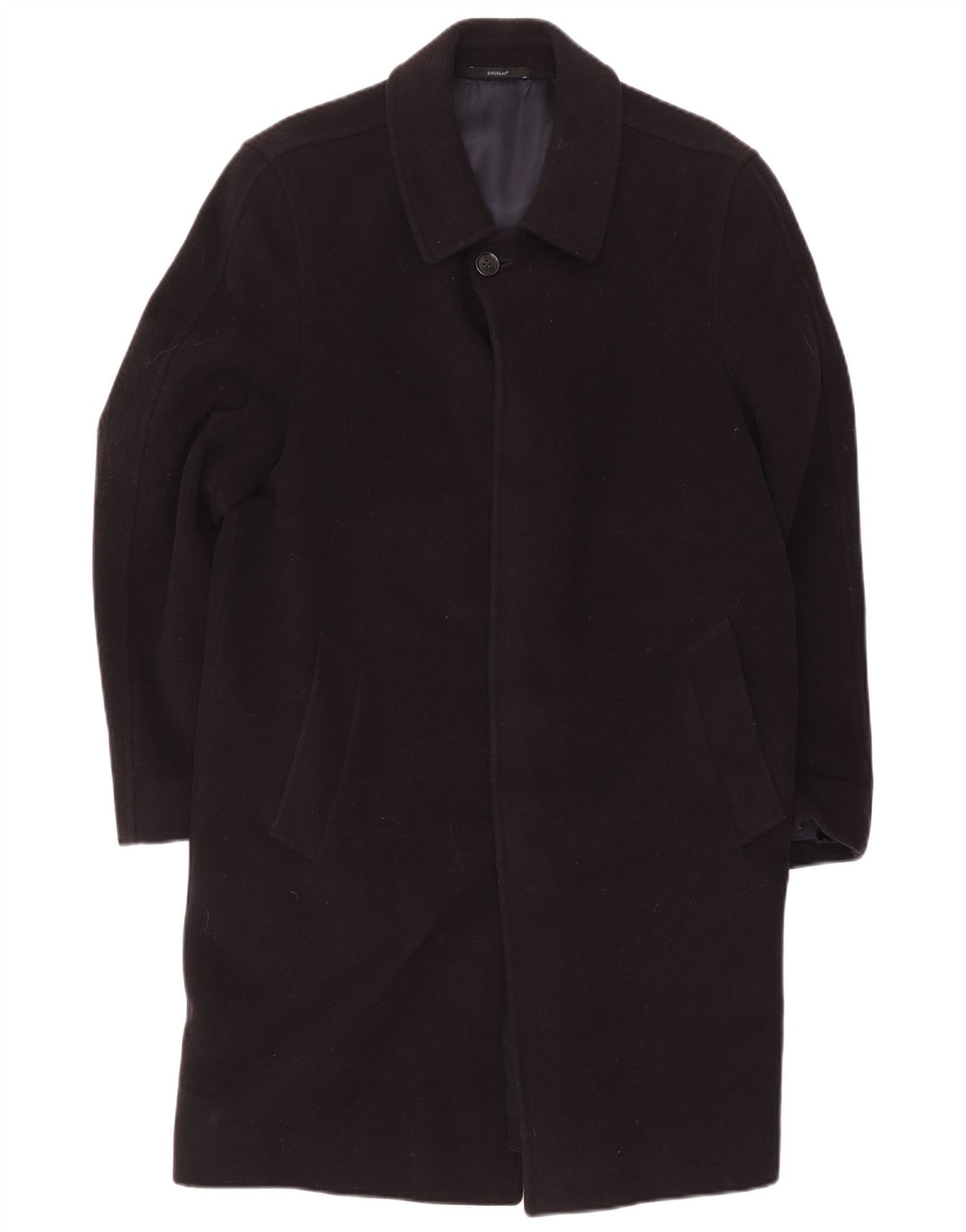 Douglas Herre Overfrakke UK 38 Medium Sort Uld