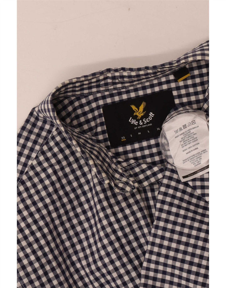 Lyle & Scott Herreskjorte XS Blue Gingham Cotton