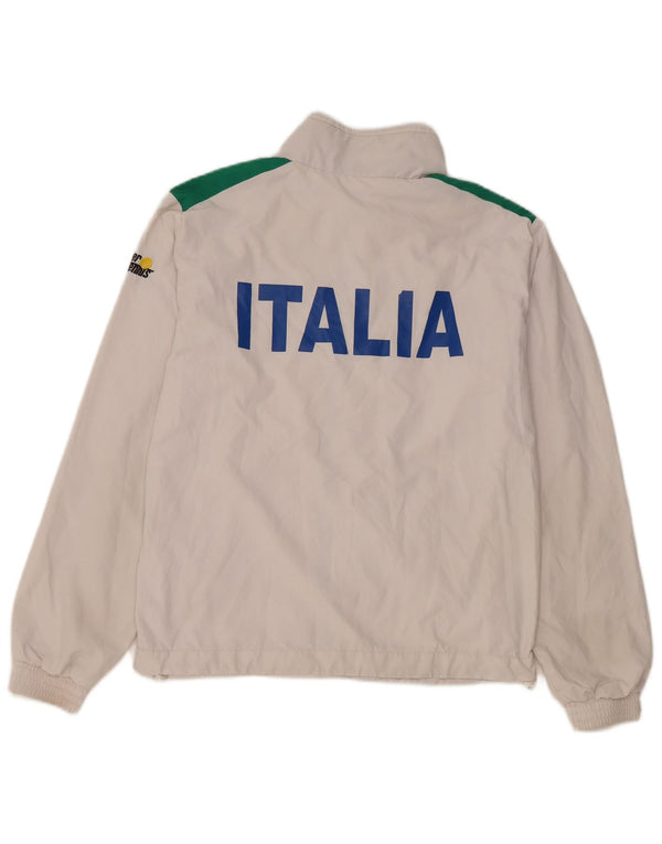 AUSTRALIAN L'ALPINA Herre Italia Træningsdragt Topjakke XS Hvid Colourblock