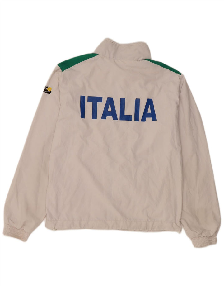 AUSTRALIAN L'ALPINA Herre Italia Træningsdragt Topjakke XS Hvid Colourblock