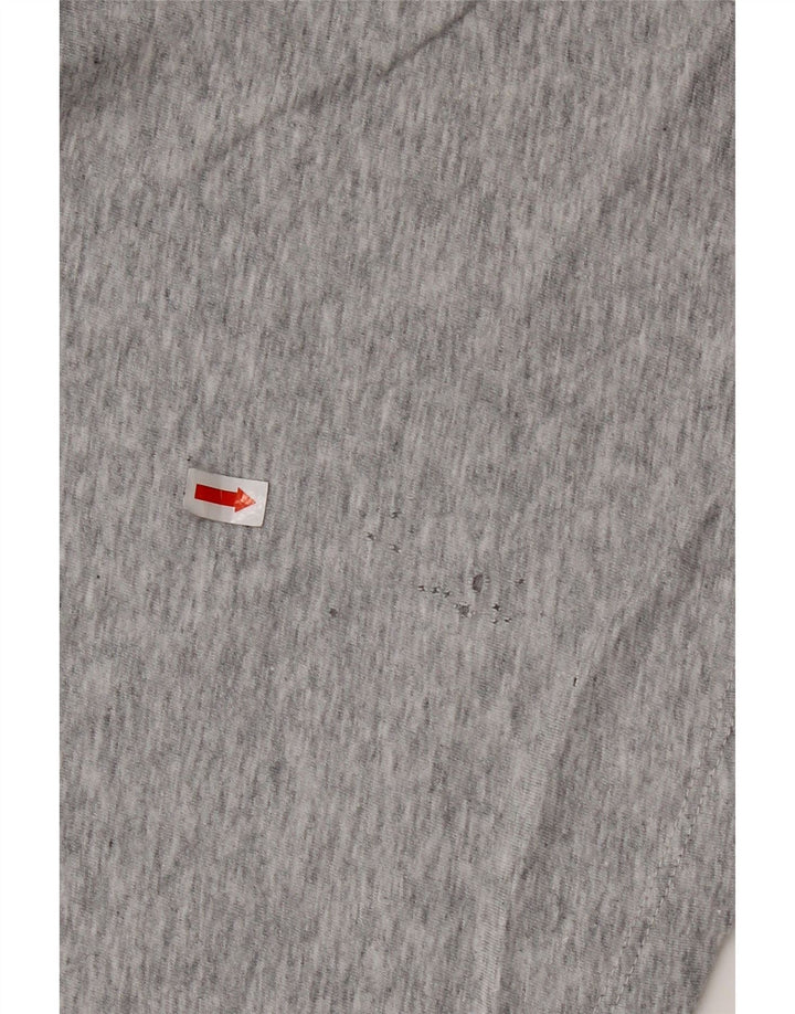 Puma T-shirt top UK 12 mellemgrå bomuld