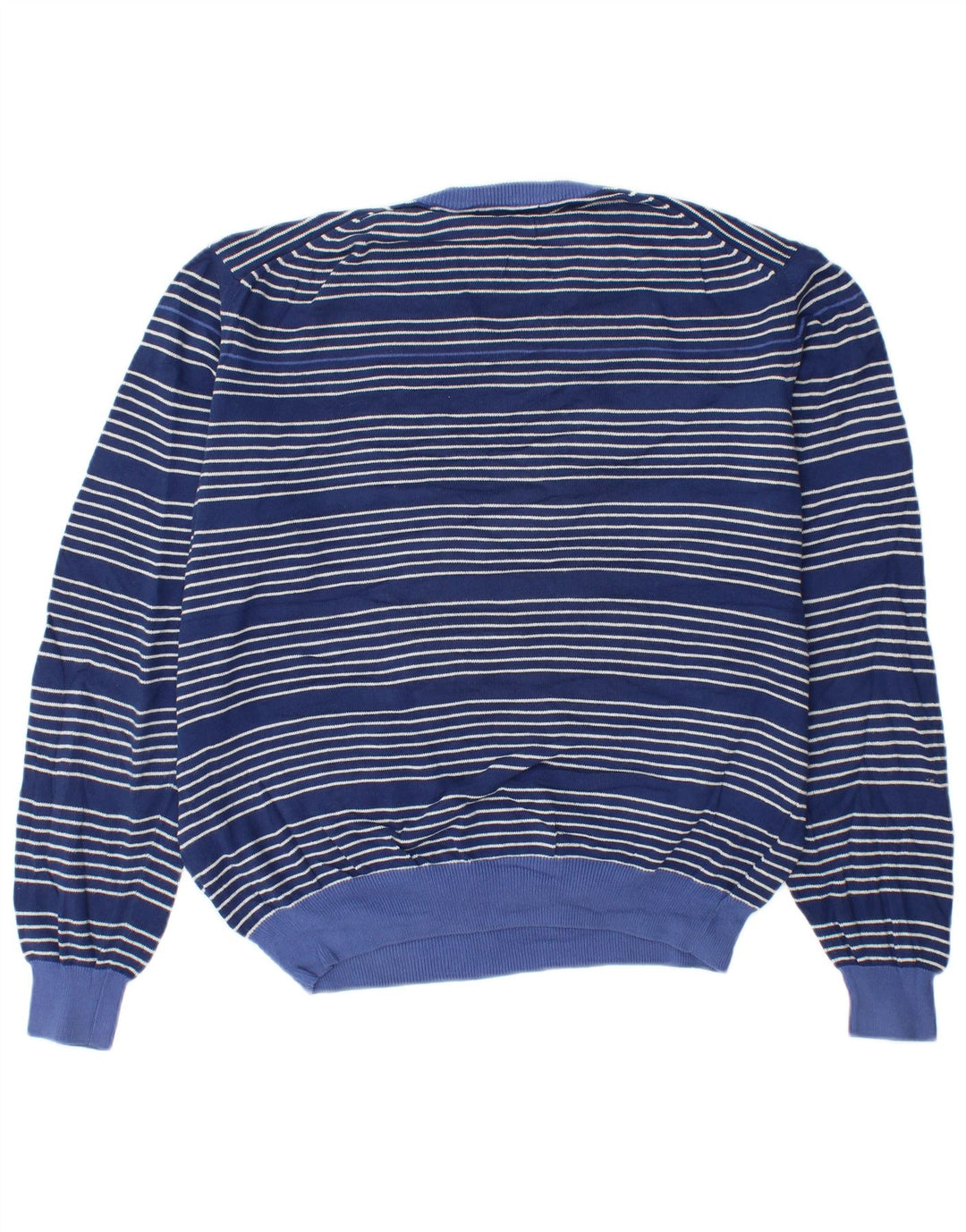 Kappa Herre V-hals sweater Stor marineblå stribet bomuld