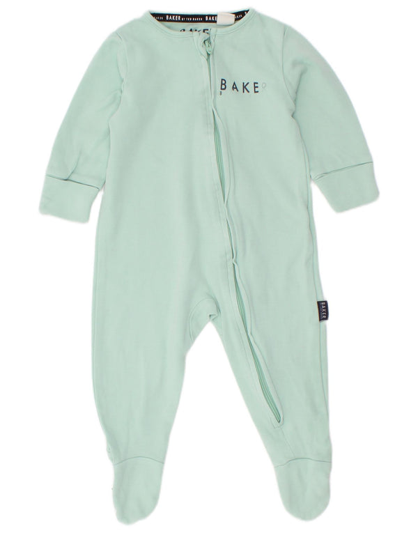 Ted Baker Baby Boys Grafisk Langærmet Jumpsuit 3-6 måneder turkis