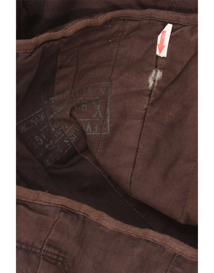 Levi's Dame Windbreaker Jacket UK 10 Lille brun sildeben