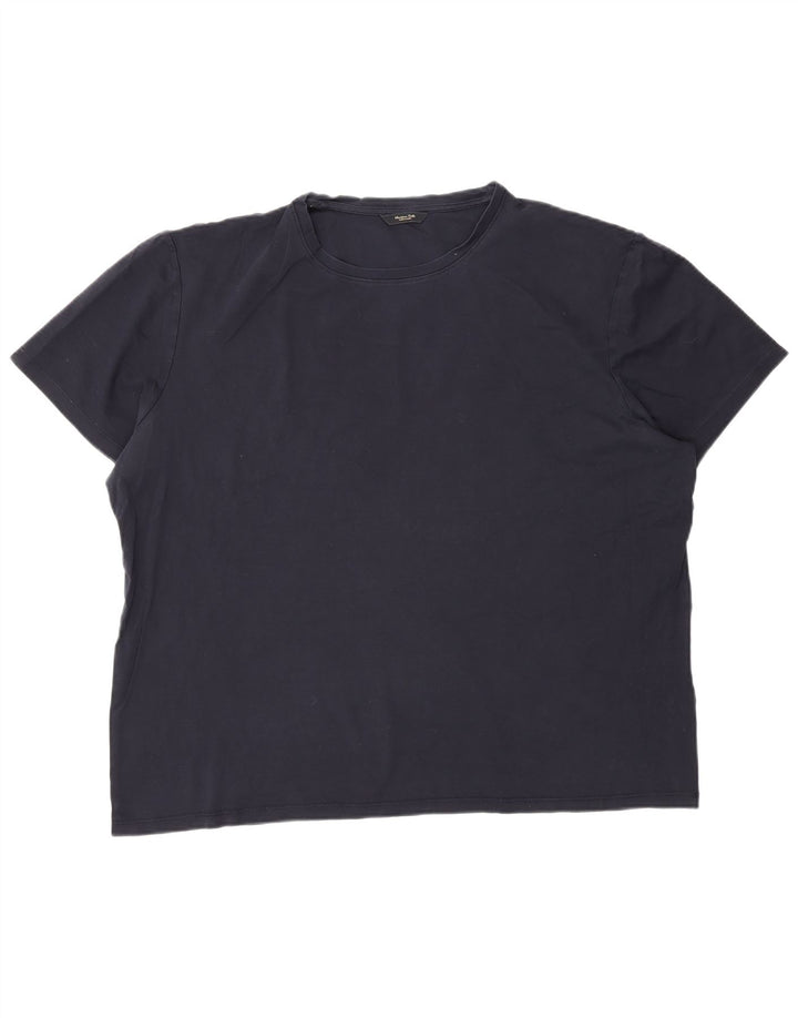 Massimo Dutti Herre T-Shirt Top 2XL Navy Blue