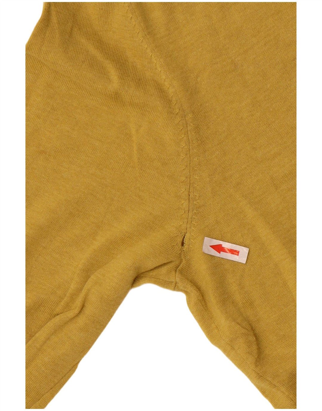 Massimo Dutti Herre V-hals sweater Stor gul bomuld