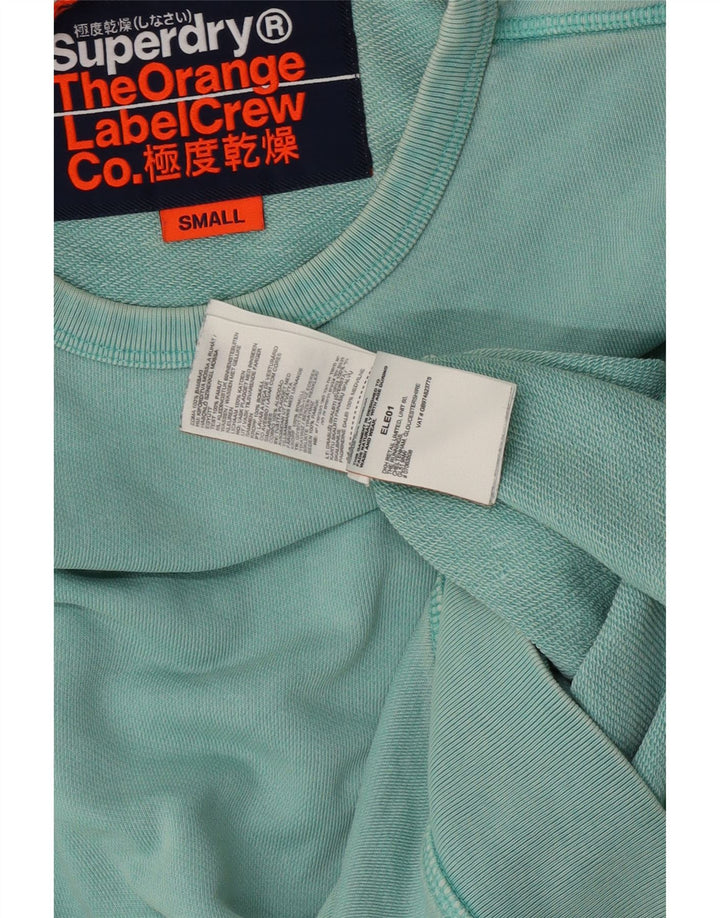 Superdry Sweatshirt til mænd, lille grøn bomuld