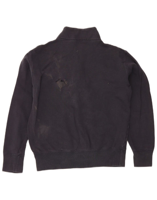 Champion Herre Zip Neck Sweatshirt Jumper Medium Navyblå Bomuld