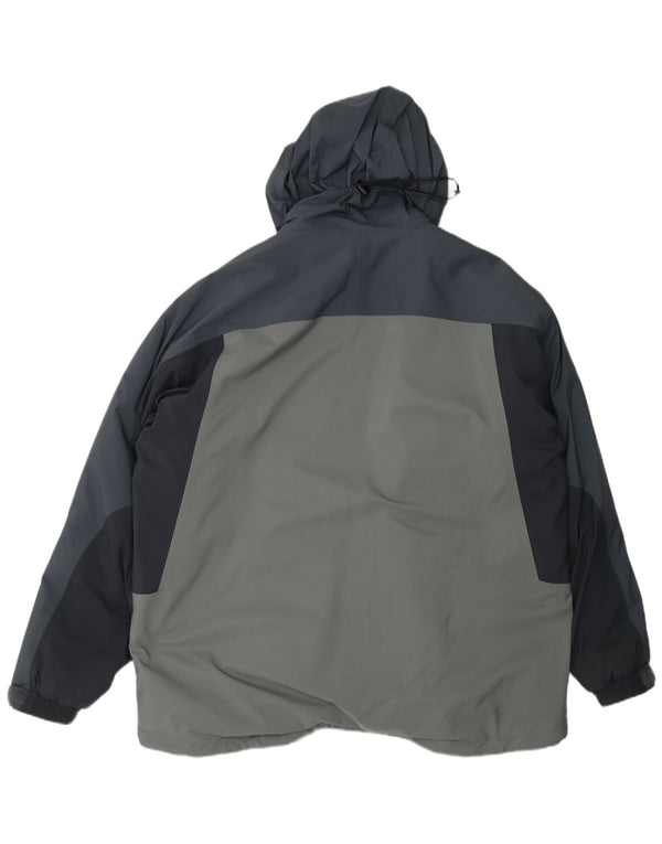 Marmot Herre Hooded Windbreaker Jacket UK 42 XL Grå Colourblock Sports