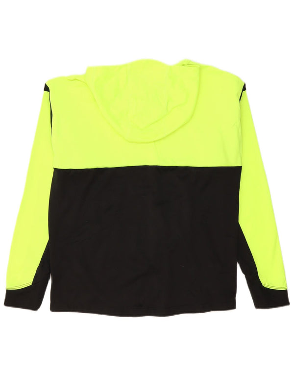 Nike drenge Dri Fit grafisk hættetrøjetrøje 13-14 år XL gul farveblok