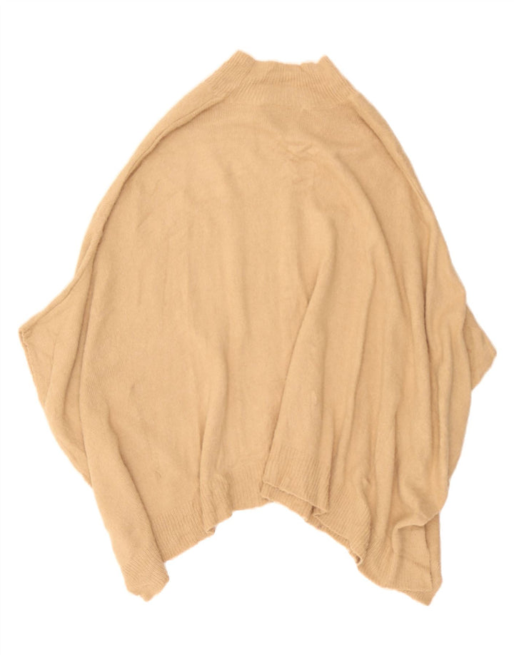 OASIS Womens Poncho Jumper UK 14 Medium Beige Acrylic Vintage Oasis and Second-Hand Oasis from Messina Hembry 