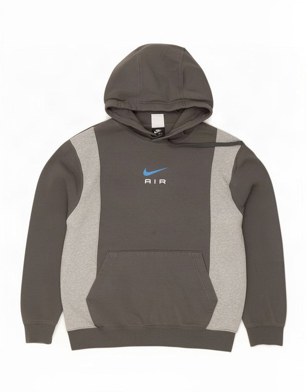 Nike Herre hættetrøje Jumper Medium Grey Colourblock Bomuld
