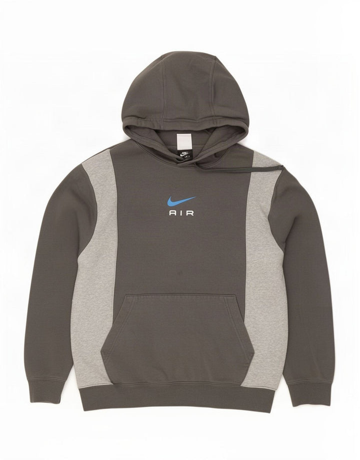 Nike Herre hættetrøje Jumper Medium Grey Colourblock Bomuld