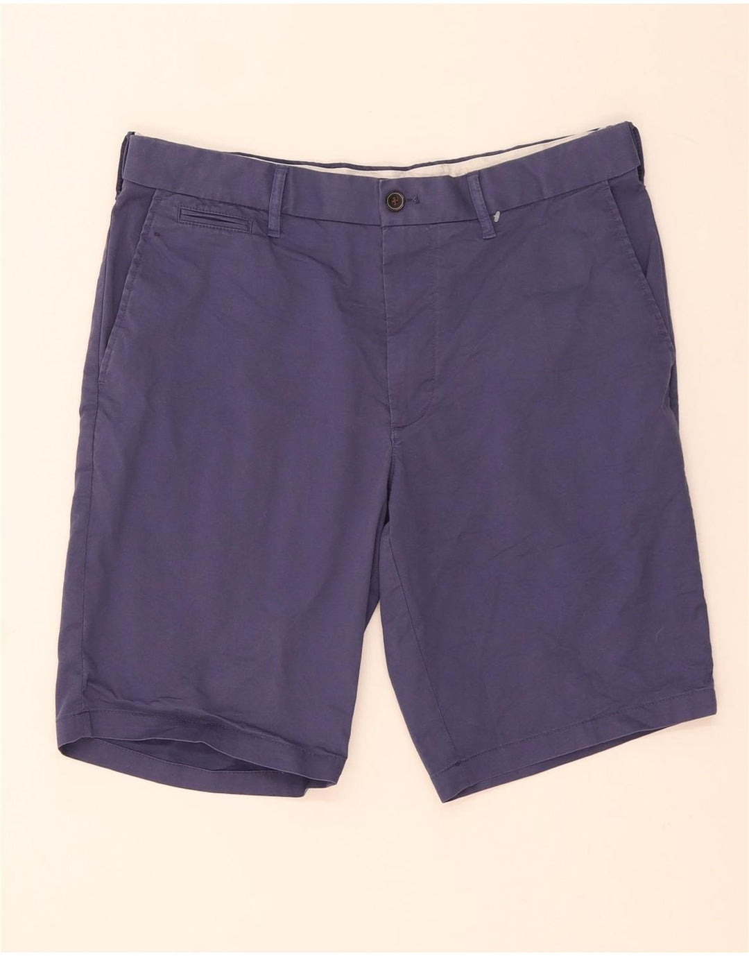 Marks & Spencer Herre Chino Shorts W34 Large Navy Blue Bomuld
