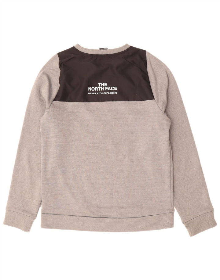 The North Face Herre Grafisk Sweatshirt Jumper Lille Grå Colourblock