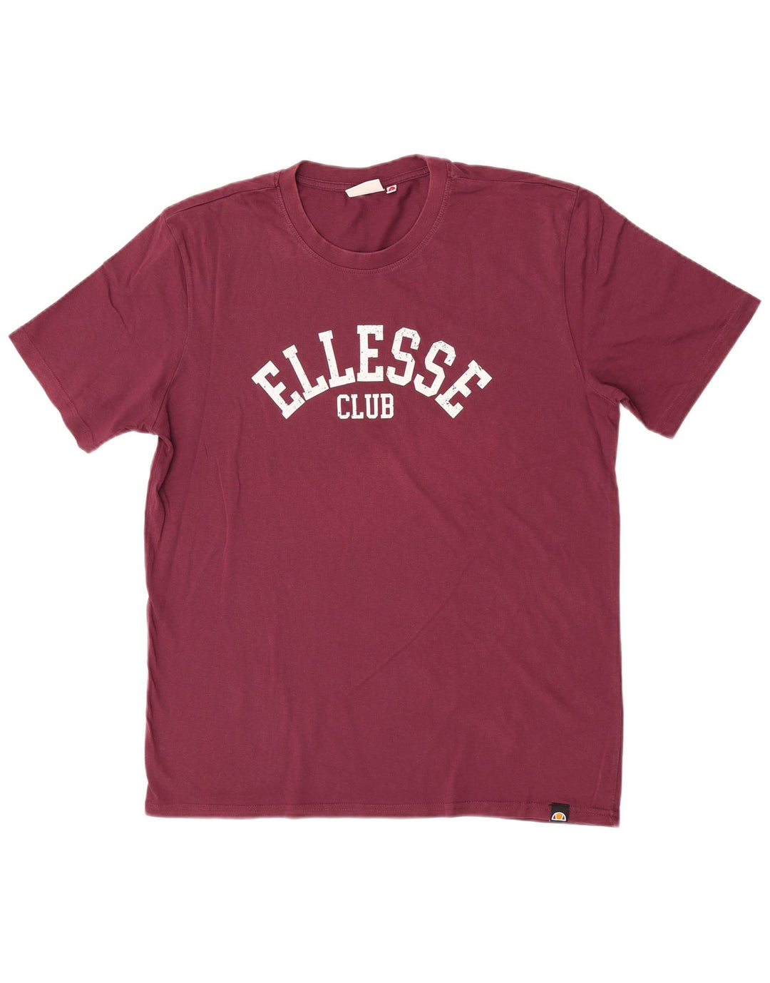 Ellesse Herre grafisk T-shirt Top Stor rødbrun bomuld