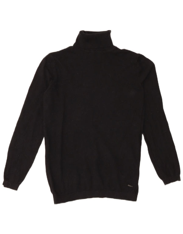 Zara Pige Rullehals Sweater 13-14 År Sort Bomuld