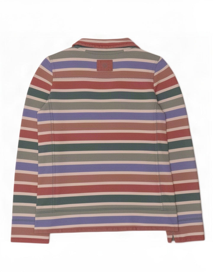 Fat Face Dame 1/4 Zip Sweatshirt Jumper UK 10 Small Multicolored Striped