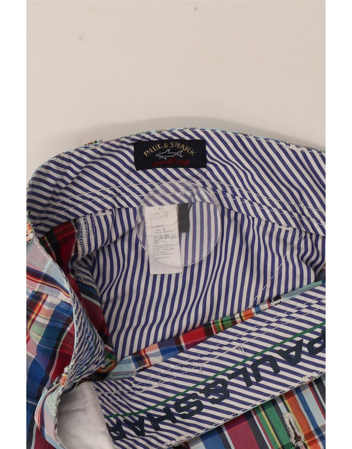 Paul & Shark Herre Chino Shorts IT 48 Medium W32 Flerfarvet ternet bomuld