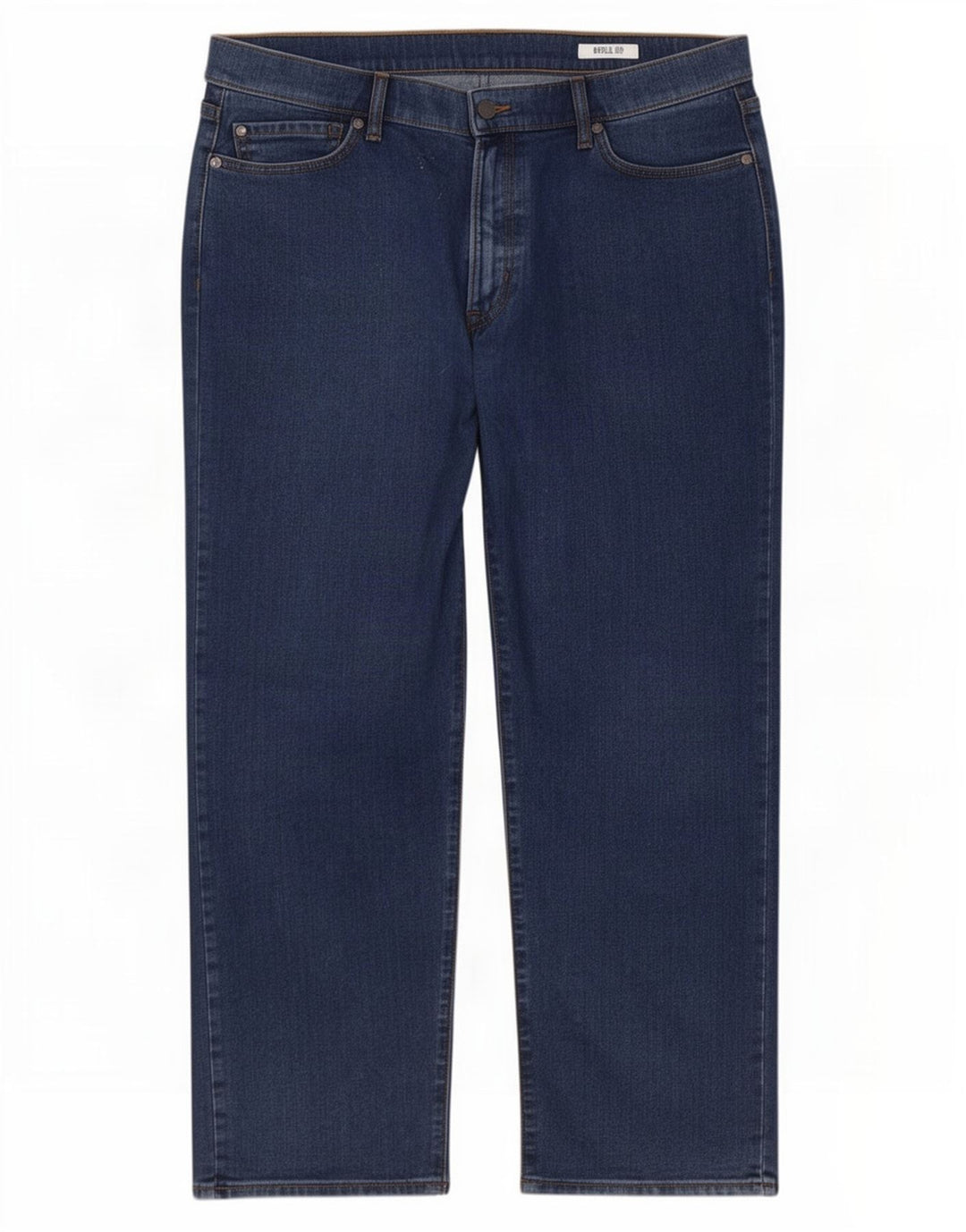 Marks & Spencer Herre Regular Straight Jeans W42 L27 Blå Bomuld