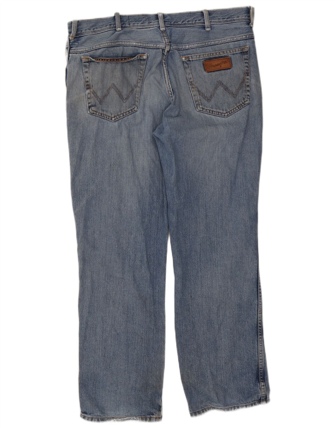 Wrangler Herre Texas Straight Jeans W38 L30 Blå Bomuld