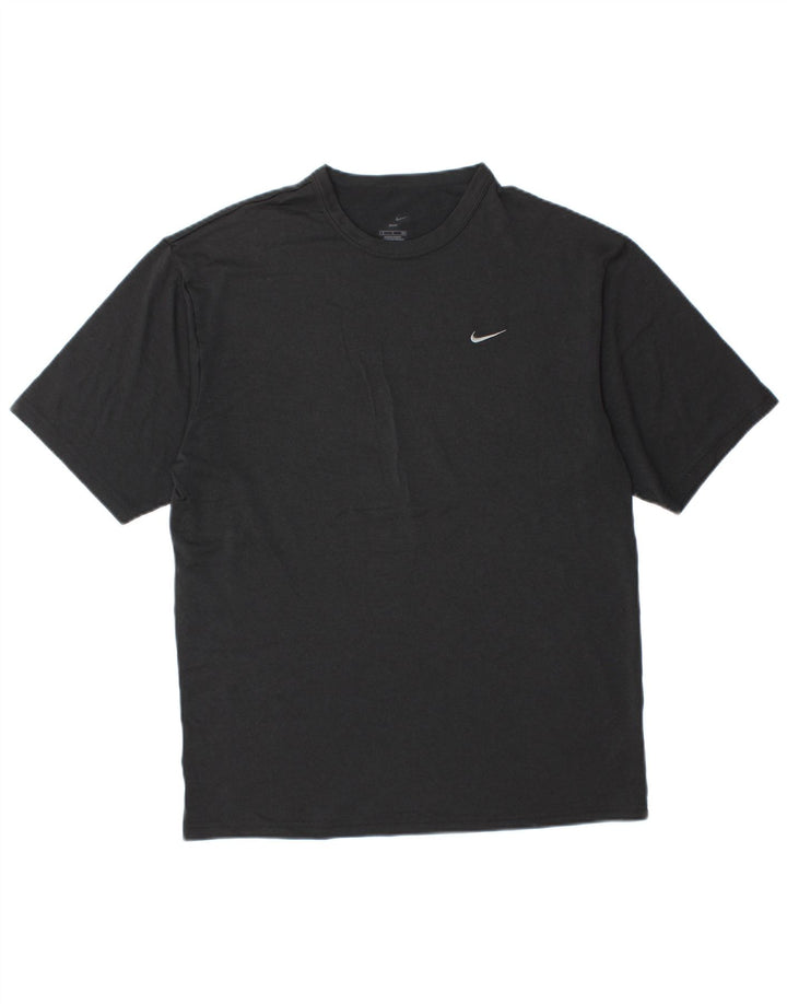 Nike Herre Dri Fit T-Shirt Top Medium Sort Polyester