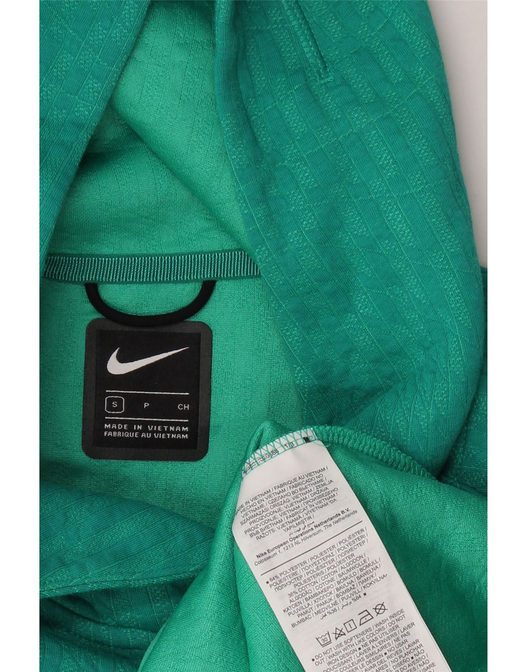 NIKE Womens Crop Oversized hættetrøje Jumper UK 10 Lille grøn polyester