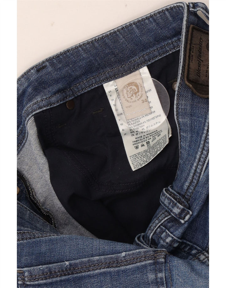 Diesel Herre Thanaz Slim Jeans W34 L30 Blå Bomuld
