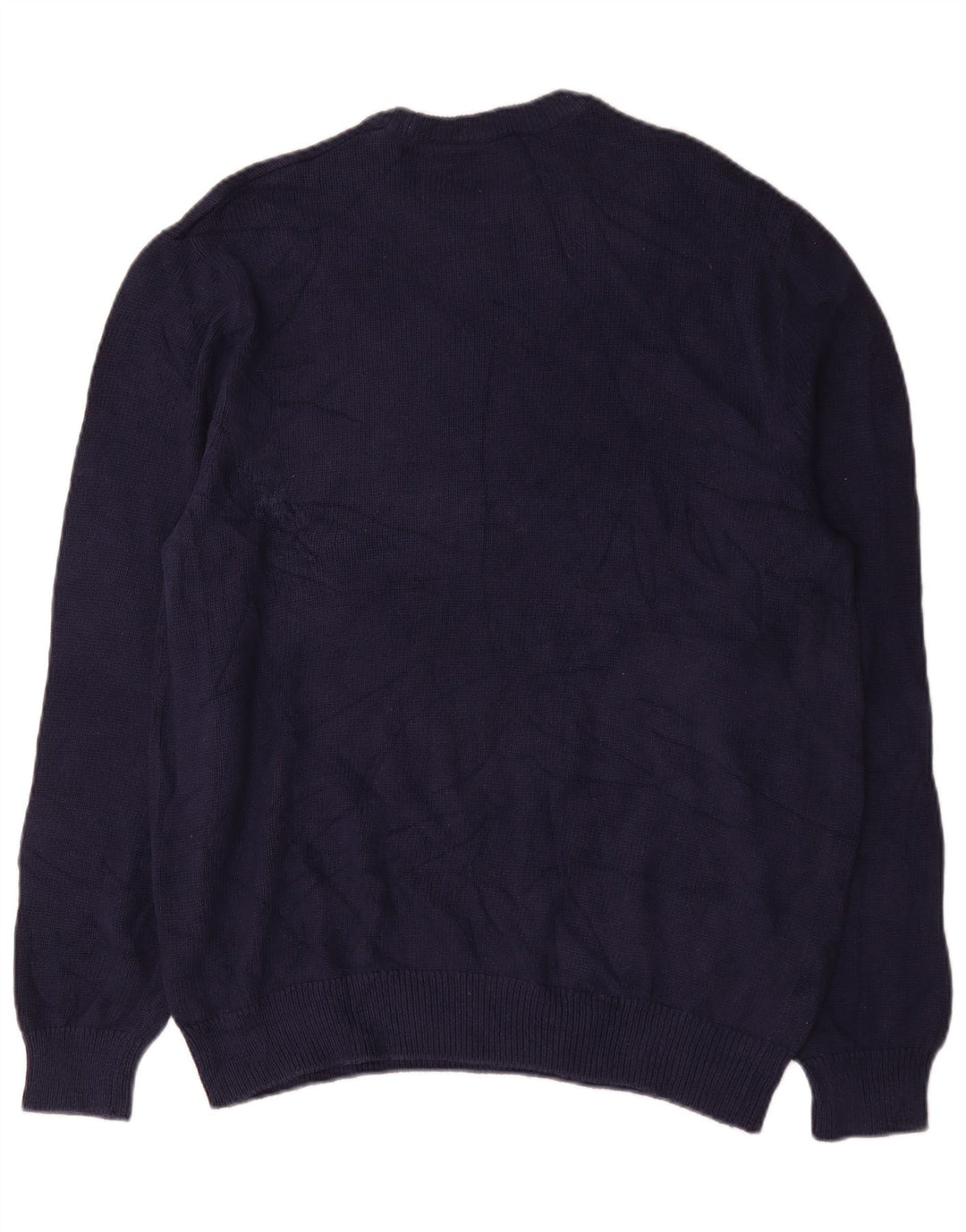 Chaps Herre Crew Neck Jumper Sweater Stor Marineblå Bomuld