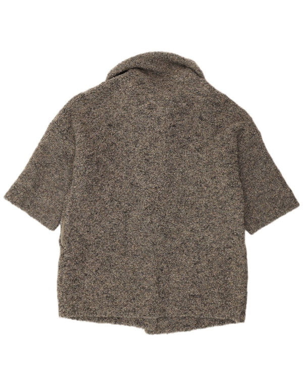 Liu Jo Womens Oversized Longline Cardigan Sweater UK 10 Small Grey Modern