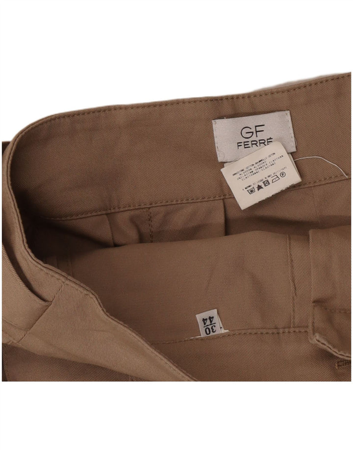 GF Ferre Dame A-Line Nederdel IT 44 Medium W30 Beige Bomuld