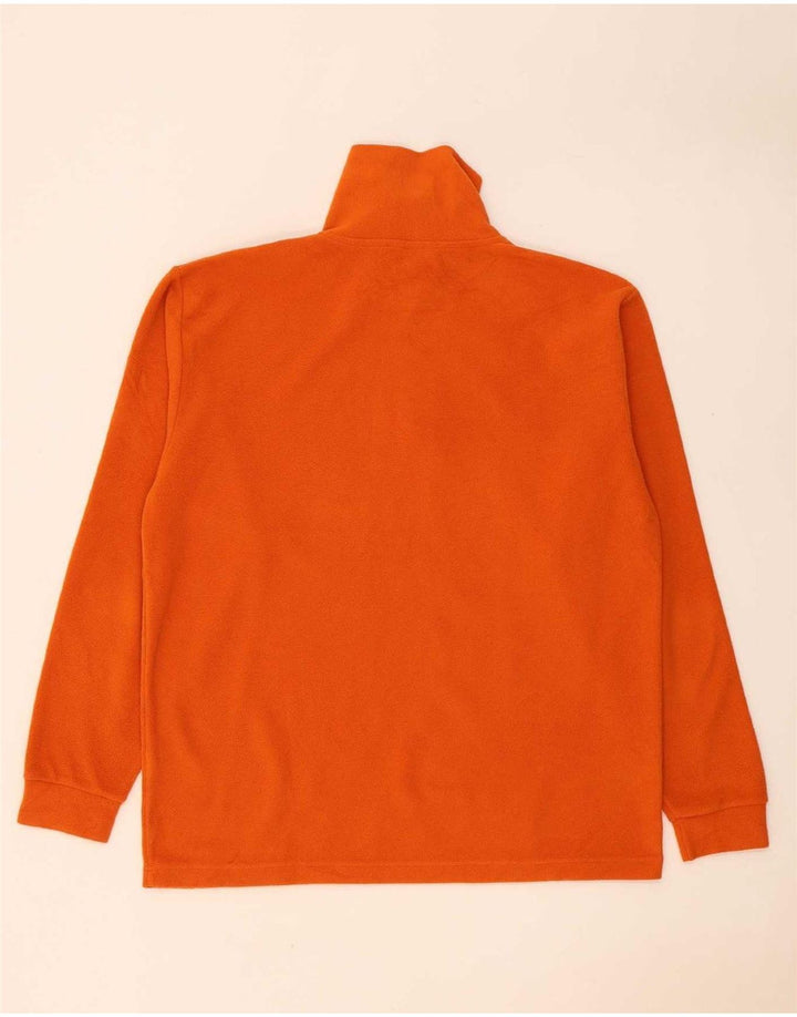 Invicta herre lynlås hals fleece jumper stor orange polyester