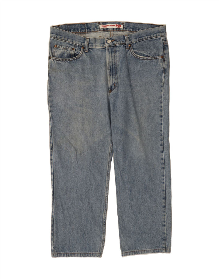 CARRERA Herre 700 Straight Jeans W38 L25 Blå Bomuld