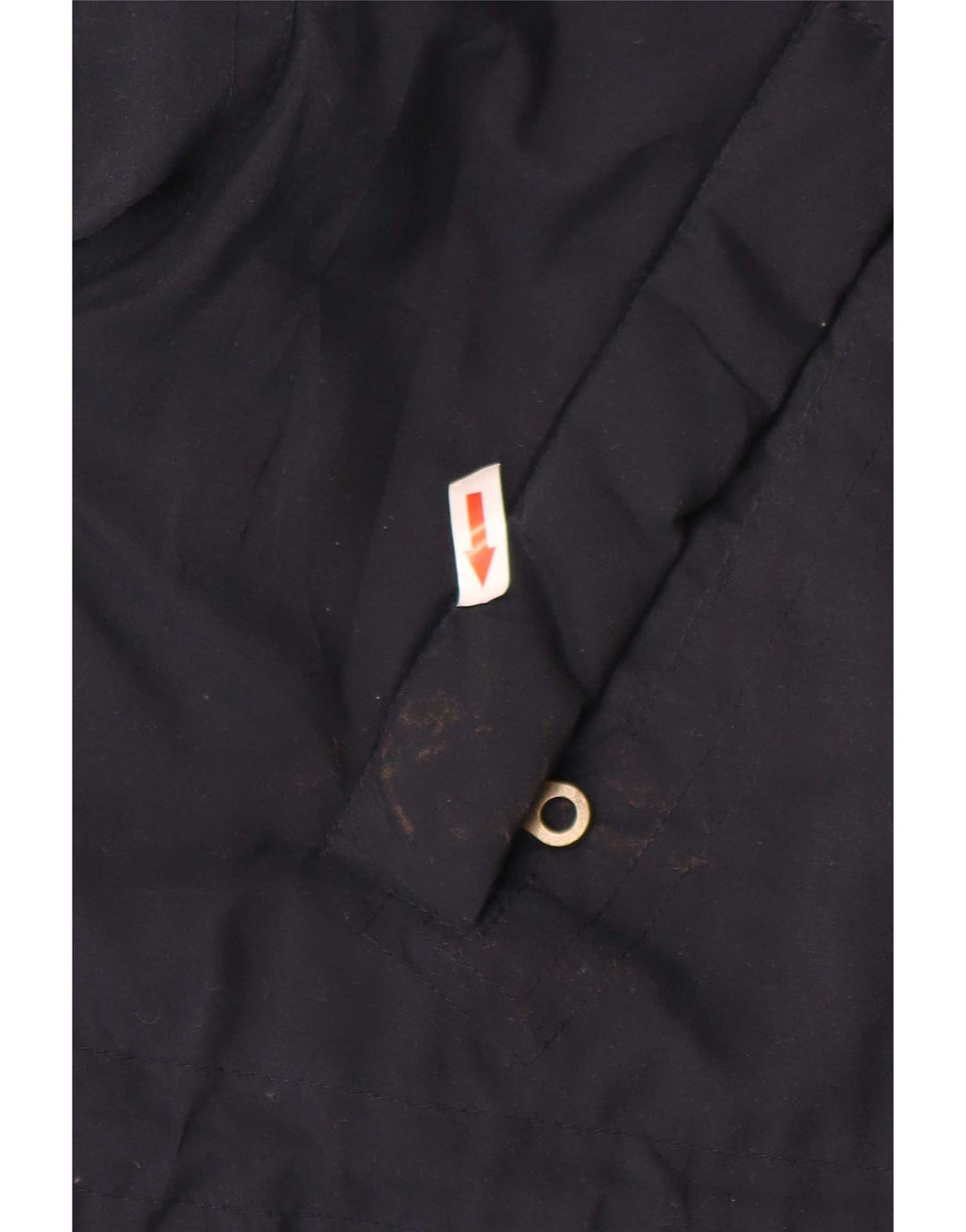 Vintage Herre Windbreaker Coat UK 38 Medium Navy Blue Colourblock Polyester