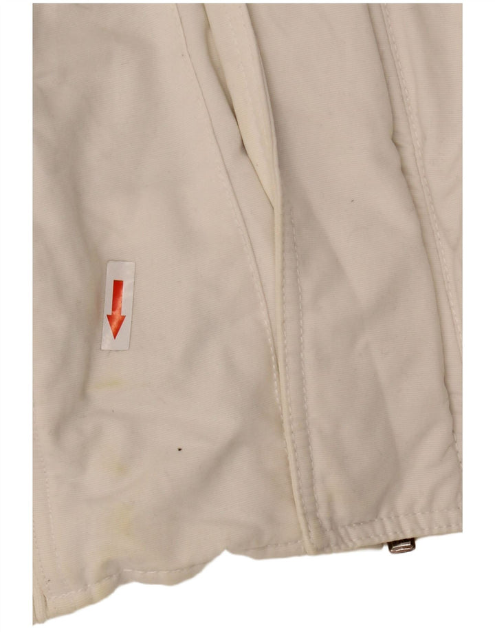 Camp David Herre Grafisk Bomber Jacket UK 46 3XL Hvid Bomuld